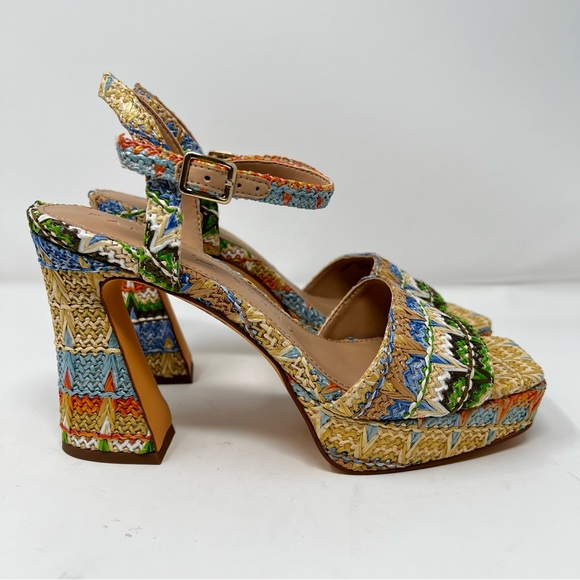 Katy Perry Collections Colorful Woven Platform Sandals - Picture 2 of 8